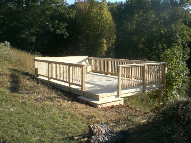 free standing deck