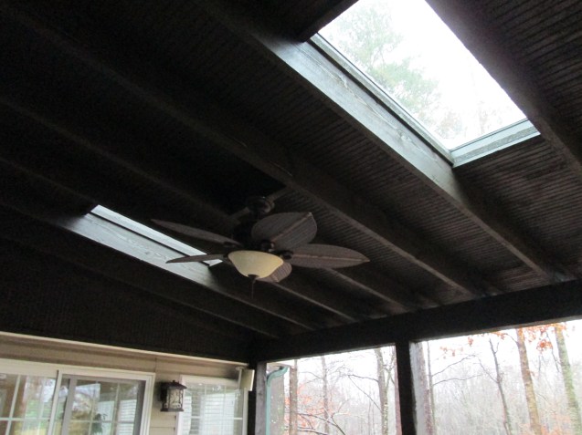 skylights rough sawn timber porch