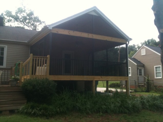 screen porch aluminum bronze