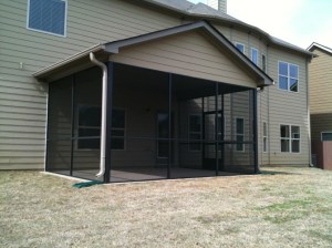 Screen Porch built in Tanner Estates. 