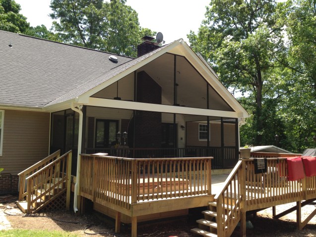 Open Gable Screen Porch