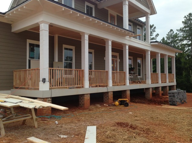 columns and fir handrail carolina carpenter