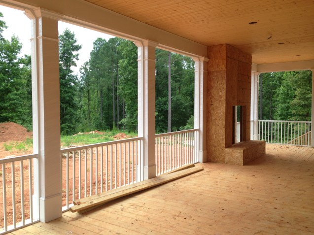 columns and fir handrail carolina carpenter