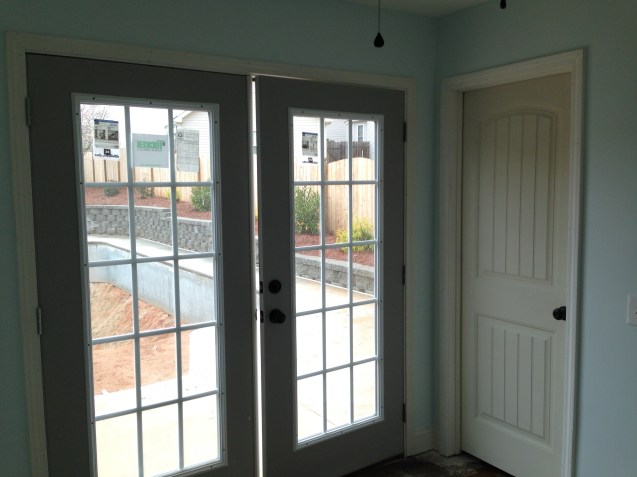 pool house french doors