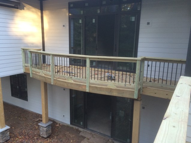 Pine Decking Aluminum Pickets