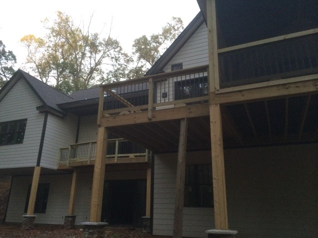 Pine Decking Aluminum Pickets